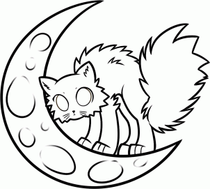 How to Draw a Halloween Moon, Step by Step, Halloween, Seasonal ...
