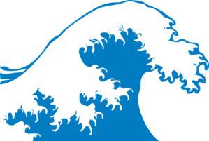 Wave clip art vector