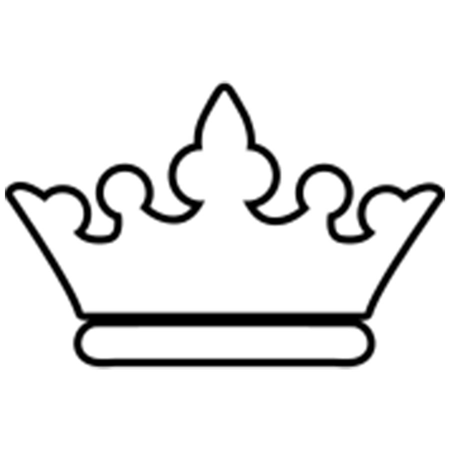 Crown Free Coloring pages online print.