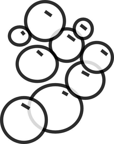 Clip Art Black And White Bubbles Clipart
