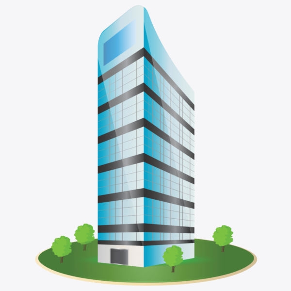Skyscraper building clipart