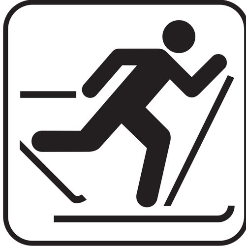 US National Park Maps pictogram for ski walking vector image ...
