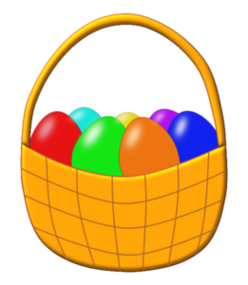 Easter Basket Outline Clipart - Free to use Clip Art Resource
