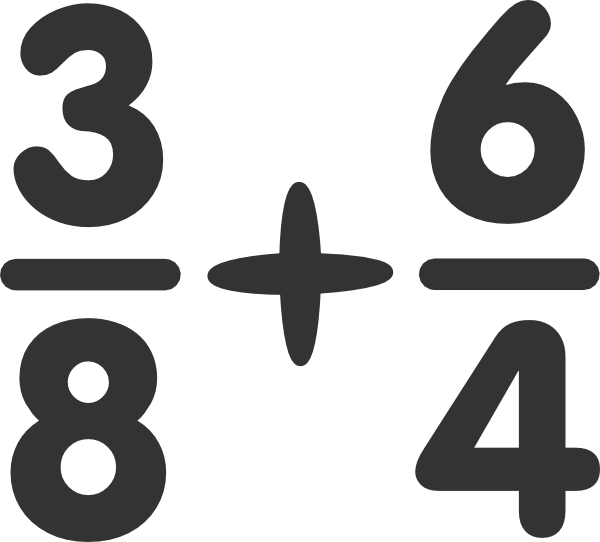 Math Fractions Clipart