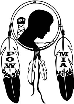 Large Decal "Pow-Mia"