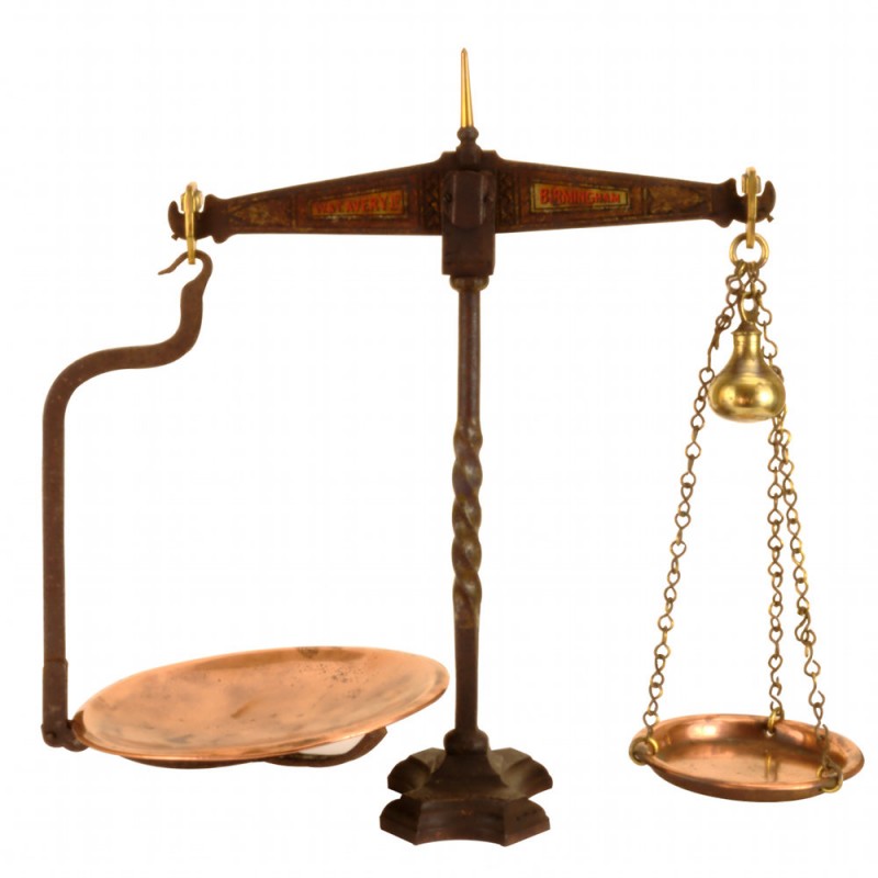 Antique British Shop Keeper's Balance Scales