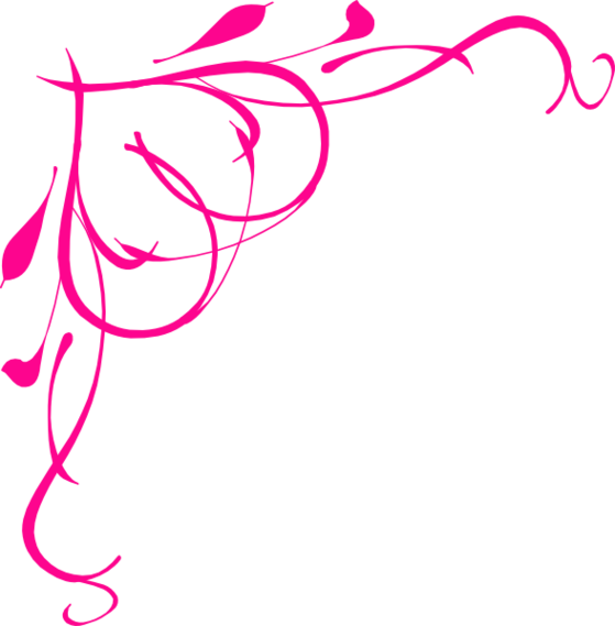 Pink Flower Design Border Clipart - Free to use Clip Art Resource