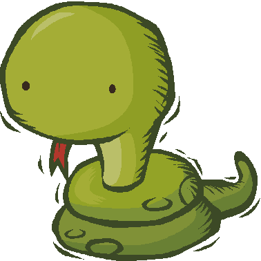 Cute snake clipart