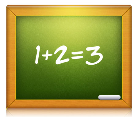 Green Chalkboard Icon (PSD)