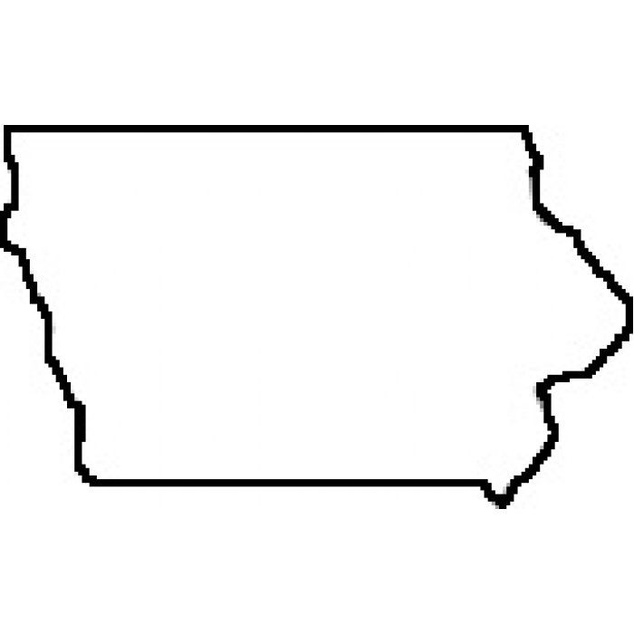 Iowa outline clipart
