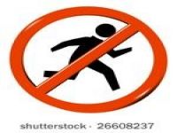 No Running Clipart