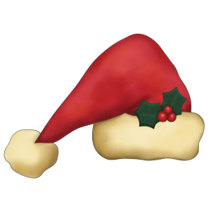 Christmas Santa Hat Left - Fun Occasions - Add a free stampette ...