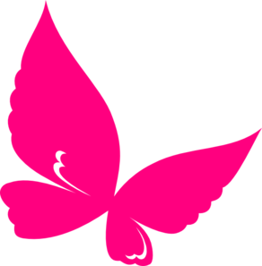 Pink butterfly clipart png