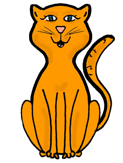 Orange Cat Clipart
