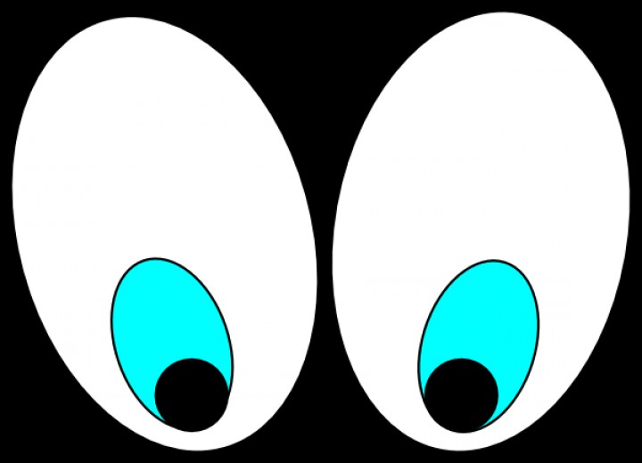 Hd Cartoon Eyes Looking Up Design | ClipArTidy