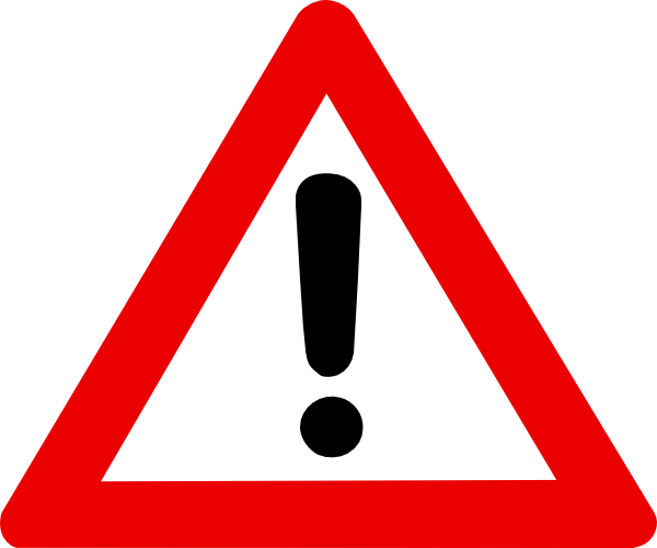 Warning Sign clip art - vector clip art online, royalty free ...