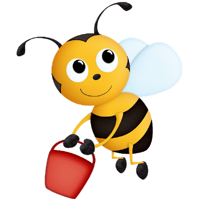 Cartoon clipart honey bee