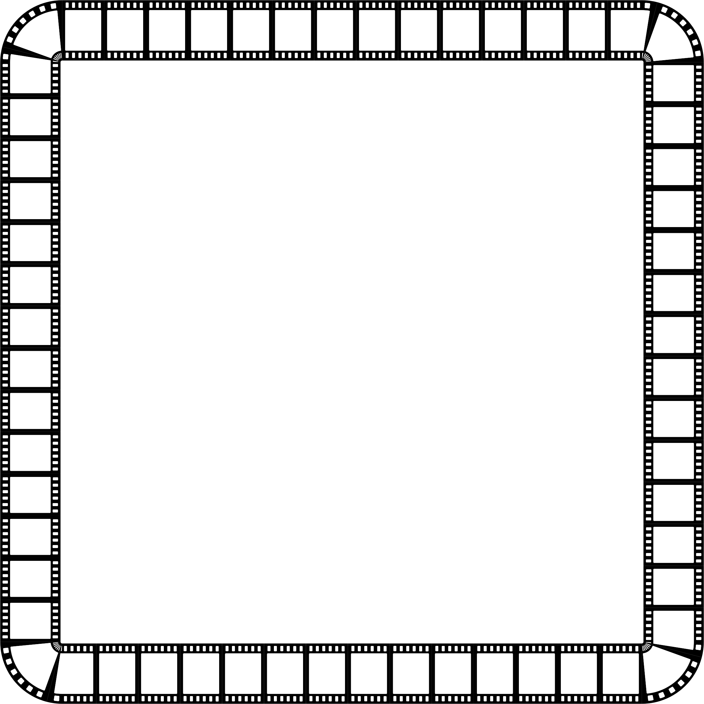 Clipart - Film Strip Square Frame