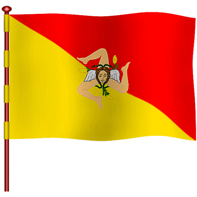 Sicilian flag clipart