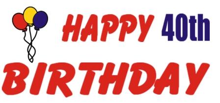 40th birthday banner