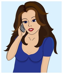 Cartoon girls talking