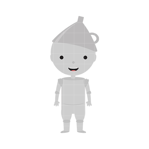 Tin Man Clip Art - Quarter Clipart