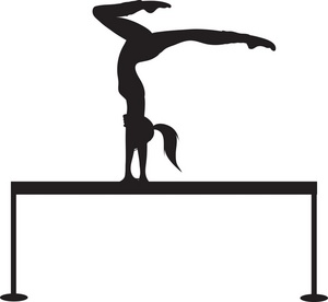 Gymnastics Clipart Black And White - Free Clipart ...