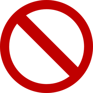 Dont Sign Clip Art - vector clip art online, royalty ...