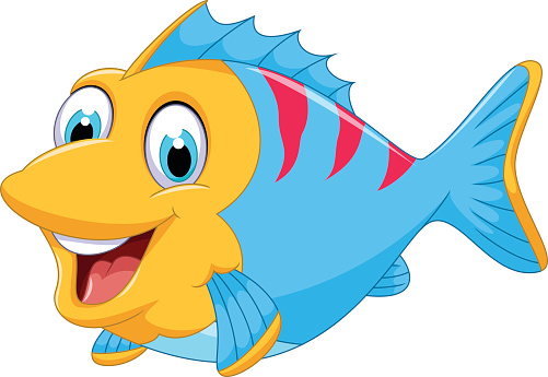 Cartoon Of The Cute Animated Fish Clip Art, Vector Images ...