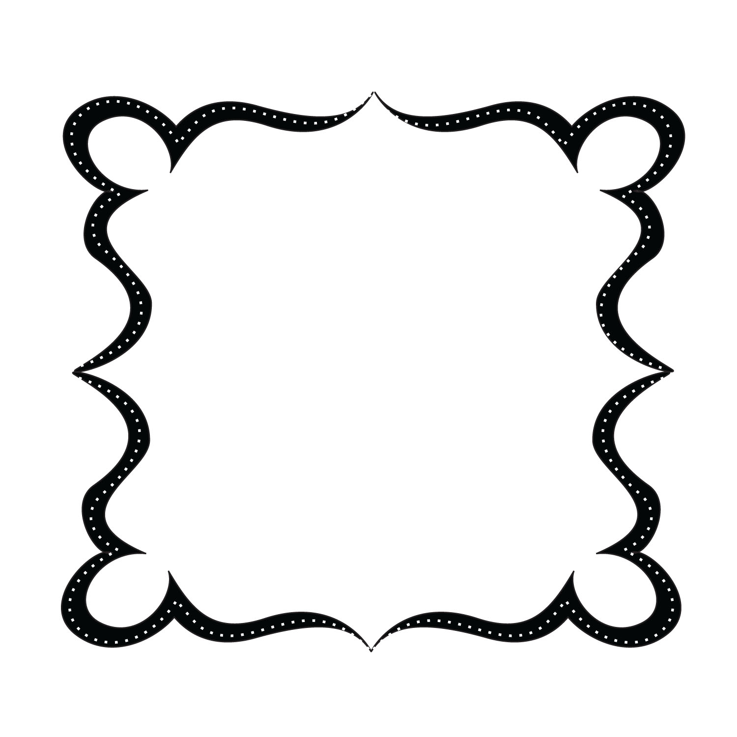 Fancy color border clipart vector png