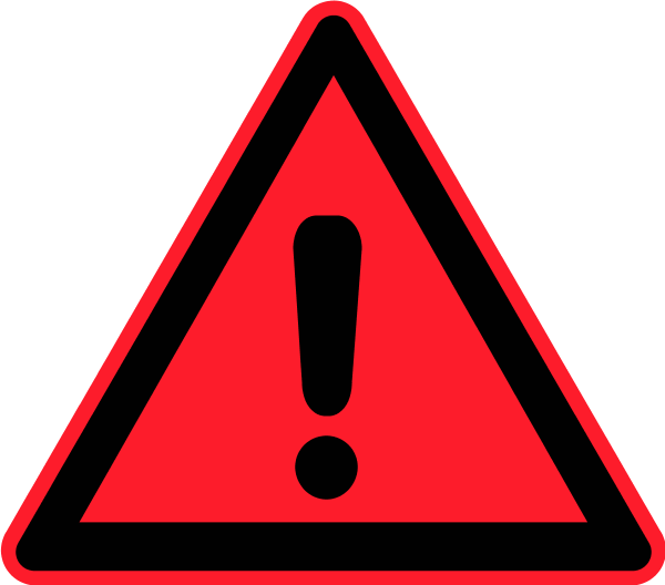 Red Triangle Clipart