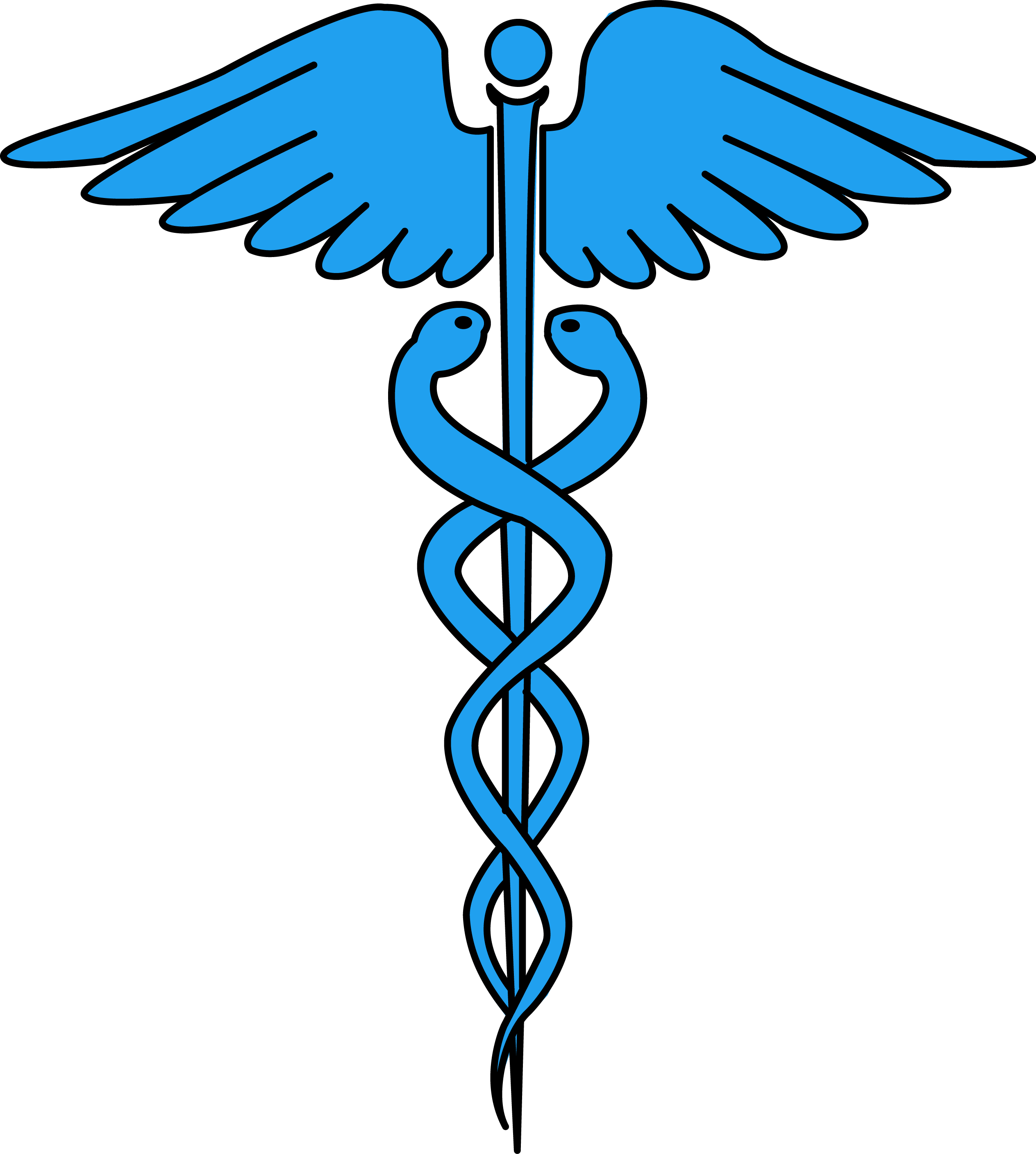 Free Caduceus Medical Symbol Health High Resolution Clip Art | All ...