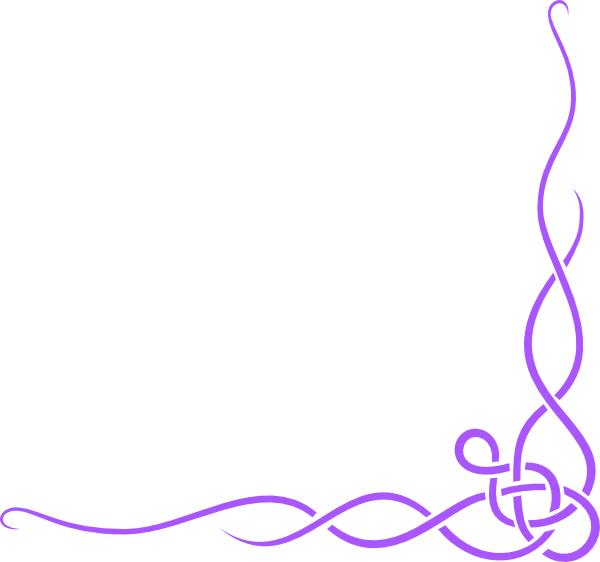 Purple Flower Border