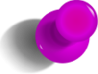 Thumbtack Pushpin - vector Clip Art