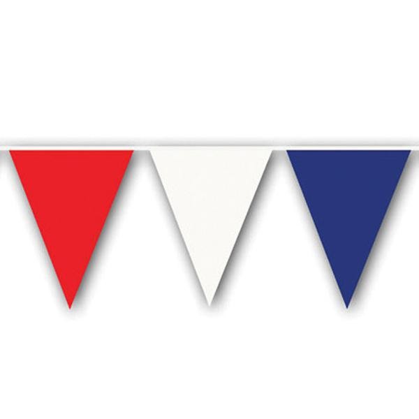 Patriotic Decorating Pennants - Vinyl - 120'