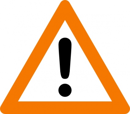 Warning Yield Sign clip art vector, free vectors
