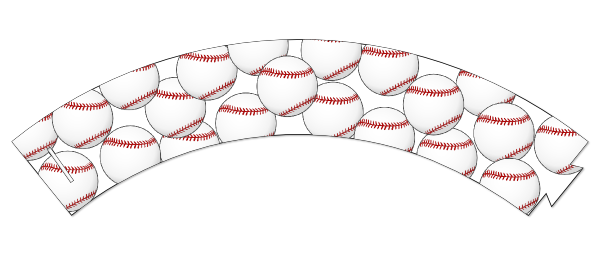 Baseball print and cut cupcake wrapper | Images By Heather M's Blog