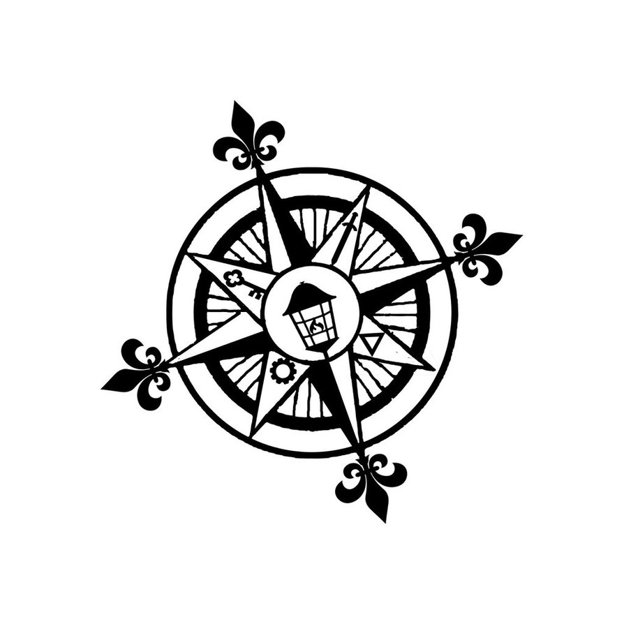 Daniel Compass 2 shoulder tattoo