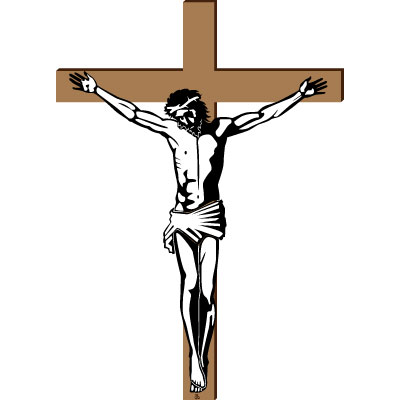 Jesus Christ Crucified On The Cross Vector Illustration | Free ...