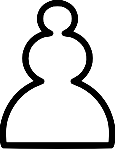 Chess White Pawn Piece clip art Free Vector