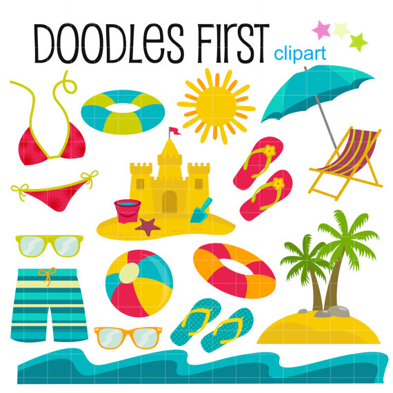 Beach vacation clipart