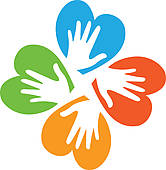 Helping Hands Heart Clip Art Tree Hands And Hearts Figures ...