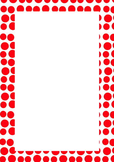 Polka Dot Frame Border Clipart