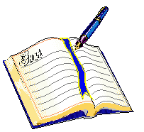 books, pens, pencil, paper and turning page gif animations