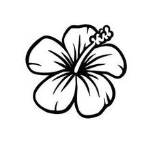 Black Hibiscus Tattoo Clipart - Free to use Clip Art Resource