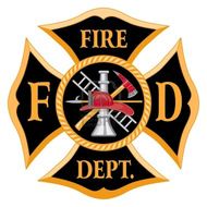Blank Fire Department Logo Maltese Cross Red free image