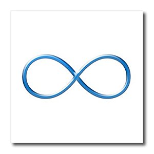 Amazon.com: 3dRose ht_41794_2 Infinity Symbol 'Blue' Iron on Heat ...