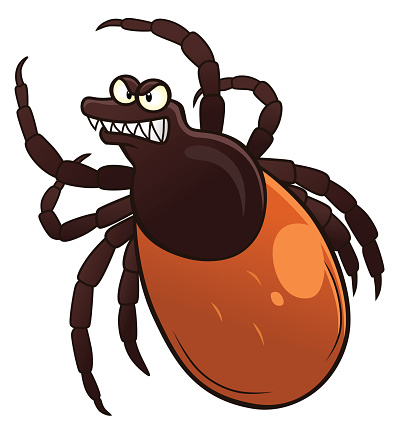 Cartoon Of A Tick Clip Art, Vector Images & Illustrations