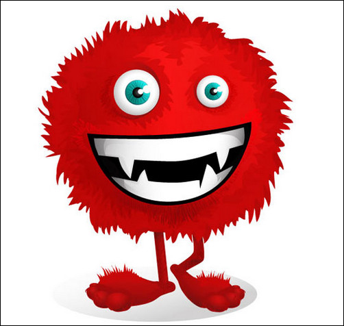 Funny monster clipart 3