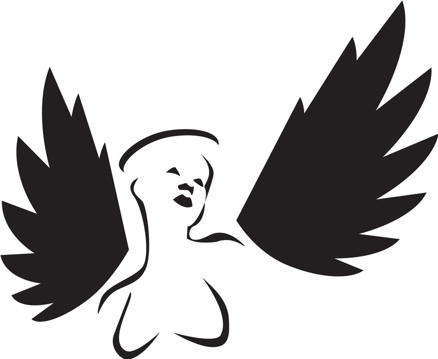 Stencil : Angel by bloodyworship on DeviantArt